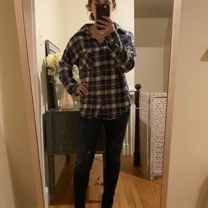 Like New Flannel Button Down One Size